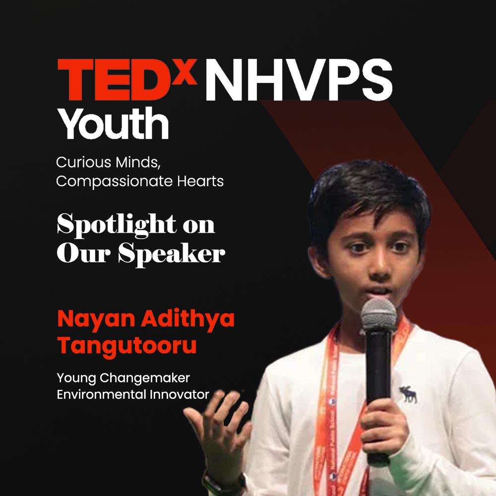 TEDx Youth Talk by Nayan Adithya banner